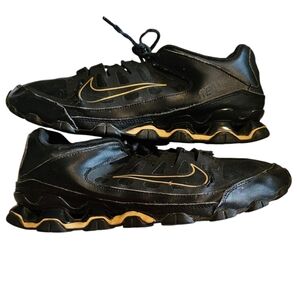 Nike Sneakers Reax 8 TR Training Shoes Black Metallic Gold Men's Size 10